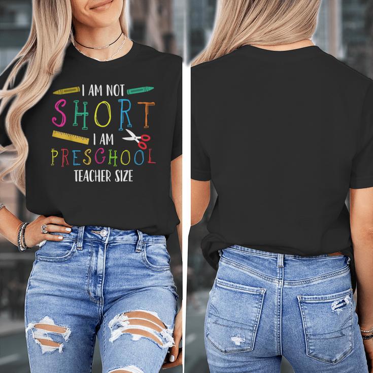 Preschool Teacher Short Pre-K Teacher Women's T-Shirt, funny design Preschool Teacher Short Pre-K Teacher Women's T-Shirt, funny design