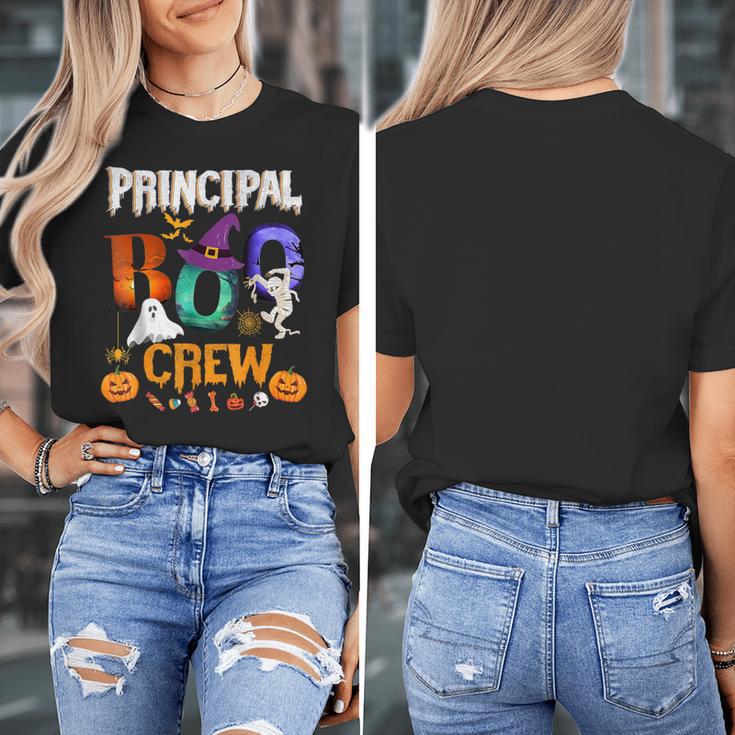 Principal Boo Crew Teacher Student Halloween Costume For Men Women Kids Women's T-Shirt, funny design