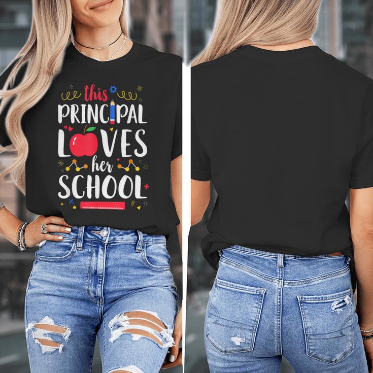 This Principal Loves Her School Teacher Appreciation Women's T-Shirt, funny design