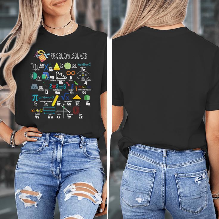 Problem Solver Math Alphabet ABC Teacher Students Women's T-Shirt, funny design Problem Solver Math Alphabet ABC Teacher Students Women's T-Shirt, funny design