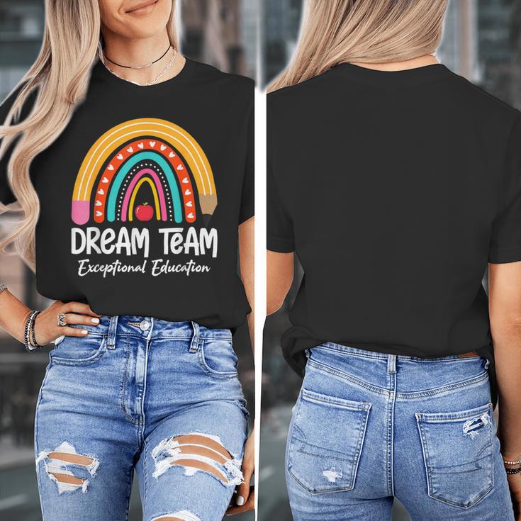 Rainbow Pencil Dream Exceptional Education Team SPED Teacher Women's T-Shirt, funny design Rainbow Pencil Dream Exceptional Education Team SPED Teacher Women's T-Shirt, funny design