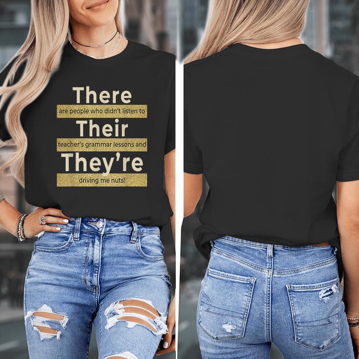 There Their They'Re T Shirt English Grammar Teacher For Men Women Women's T-Shirt, English Teacher Gifts, funny design There Their They'Re T Shirt English Grammar Teacher For Men Women Women's T-Shirt, English Teacher Gifts, funny design