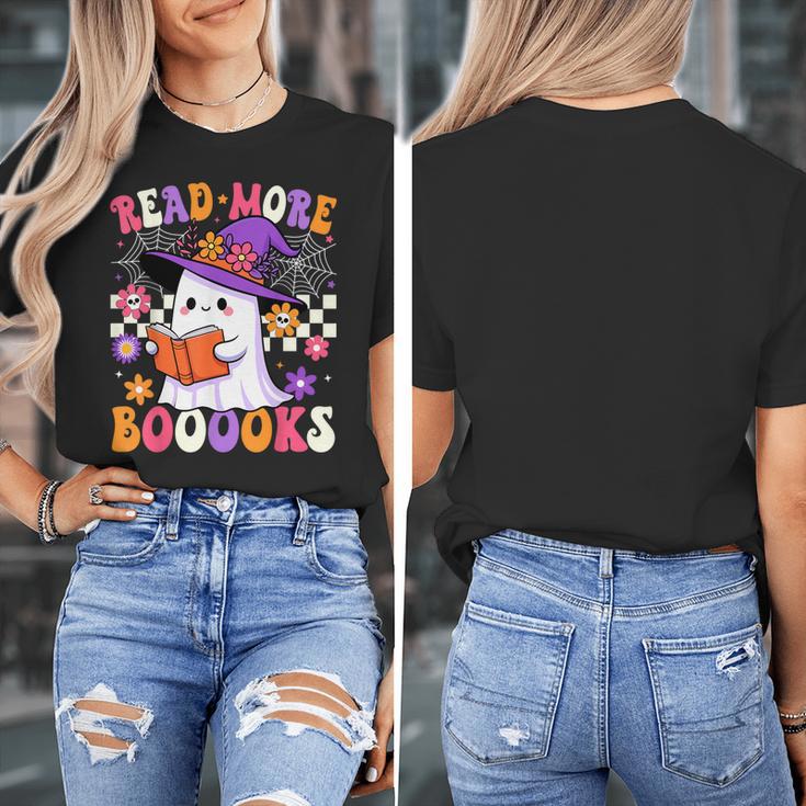 Read More Books Ghost Reading Book Teacher Halloween Women's T-Shirt, funny design Read More Books Ghost Reading Book Teacher Halloween Women's T-Shirt, funny design