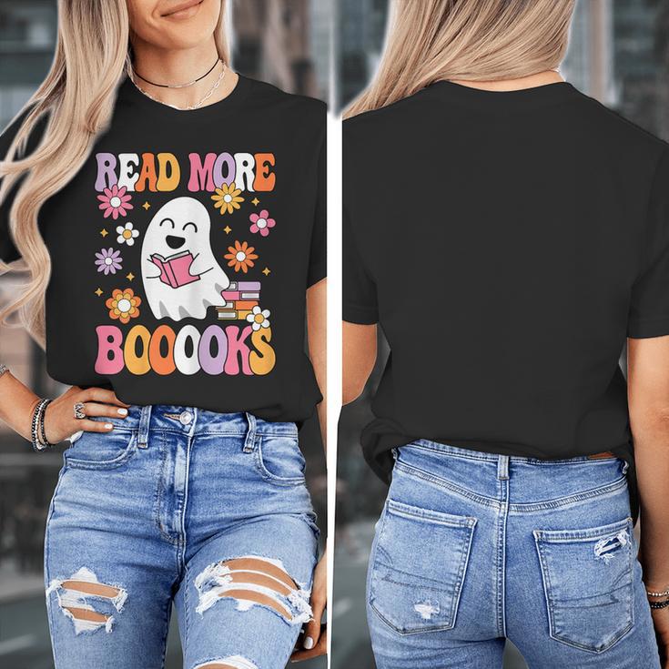 Read More Books Groovy Halloween Teacher Women Women's T-Shirt, Groovy Teacher Gifts, funny design