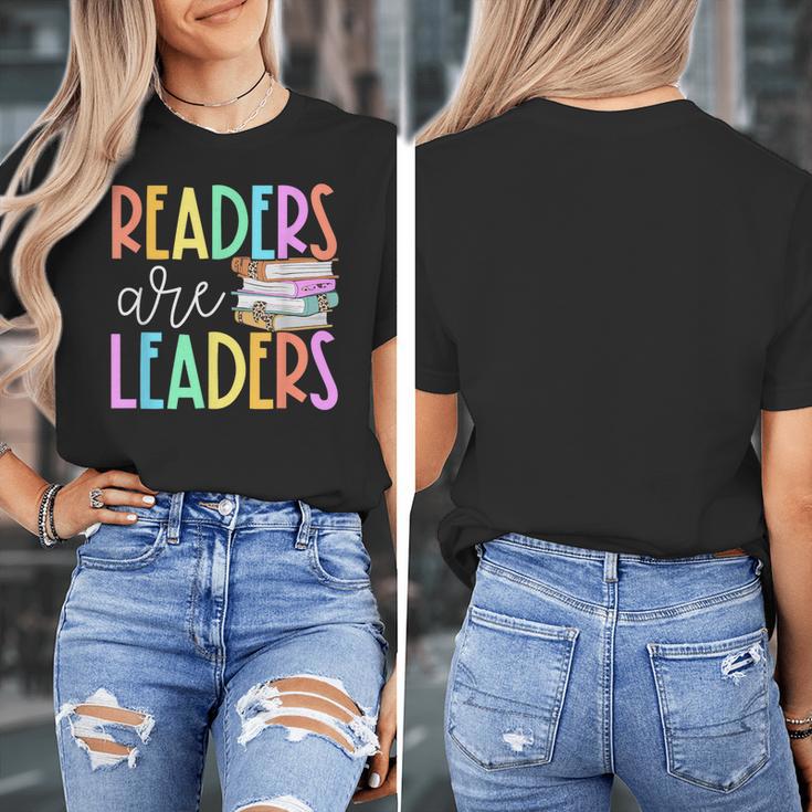 Readers Are Leaders Reading Book Lovers Teacher Women Kids Women's T-Shirt, funny design Readers Are Leaders Reading Book Lovers Teacher Women Kids Women's T-Shirt, funny design
