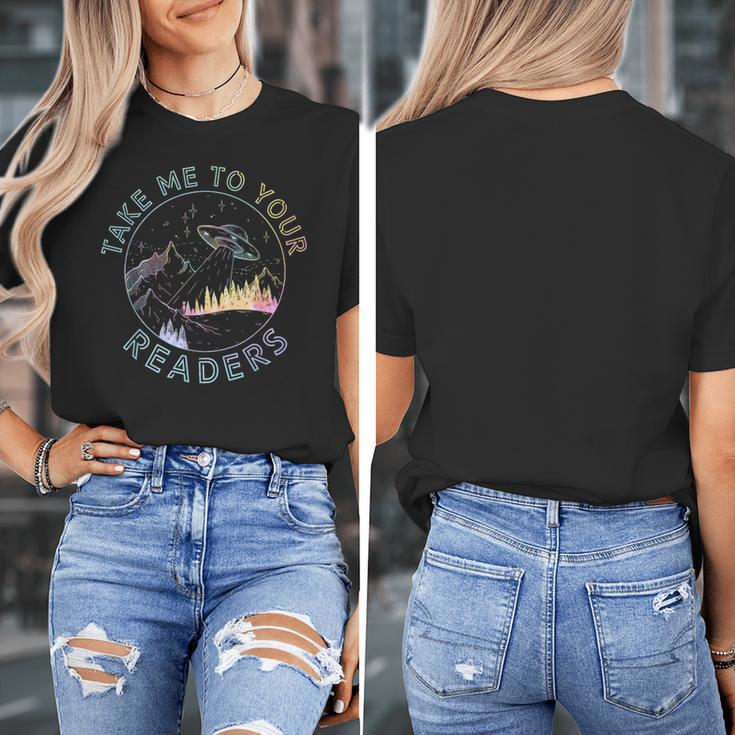 Take Reading English Teacher Library Alien Space T-S Tie Dye Women's T-Shirt, English Teacher Gifts, funny design