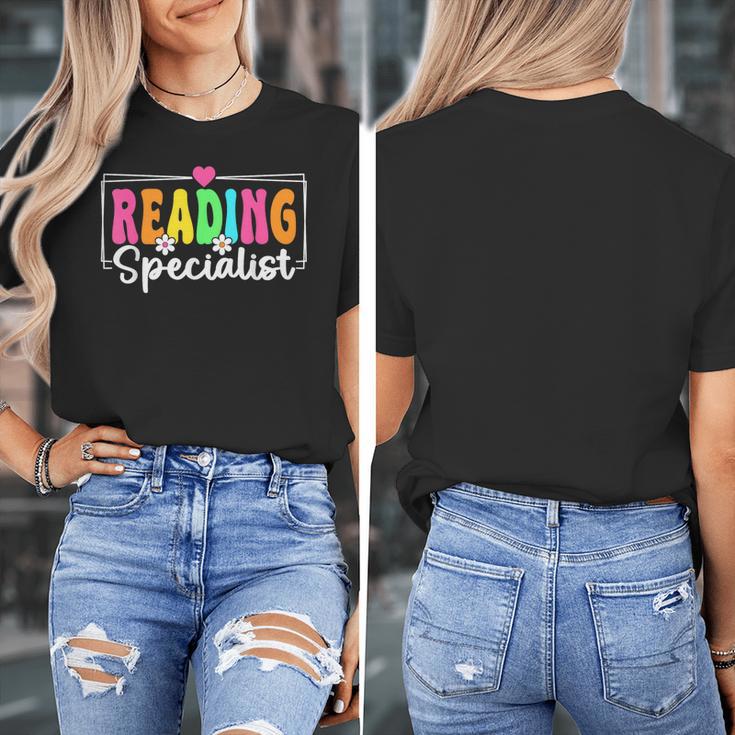 Reading Specialist Back To School Reading Teacher Women's T-Shirt, funny design