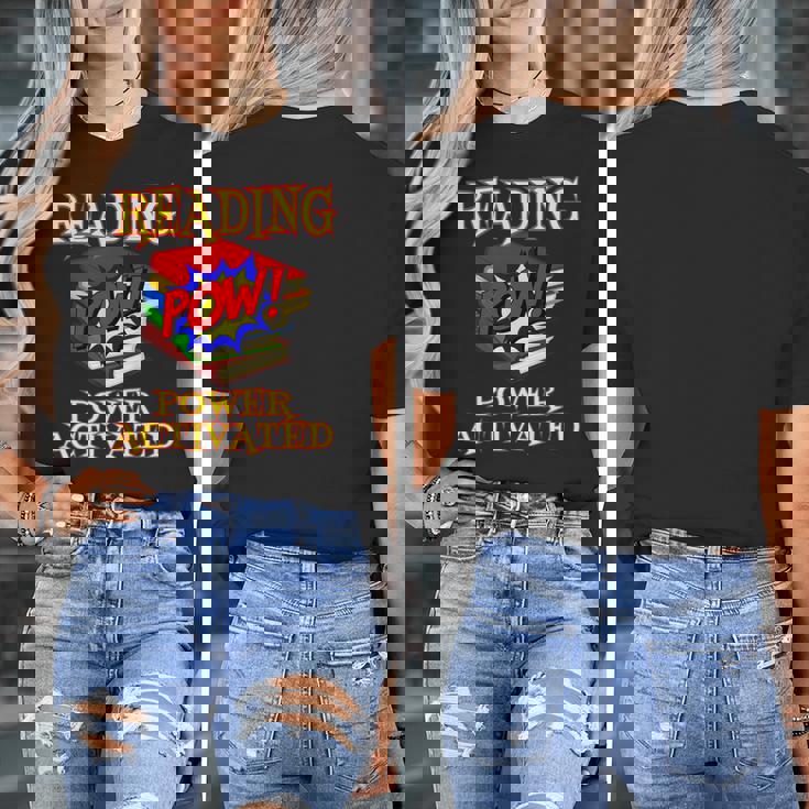 Reading Super Power Activated Superhero Teacher Or Student Men Women Girls Kids Women&#x27;s T-Shirt, Super Teacher Gifts, funny design