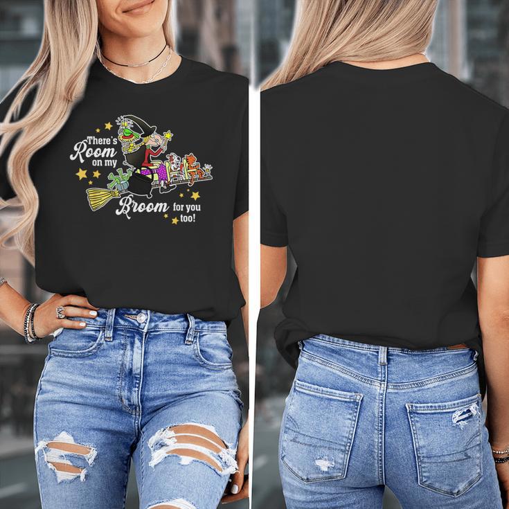 There's Room On My Broom For You Too Teacher Halloween Women's T-Shirt, funny design There's Room On My Broom For You Too Teacher Halloween Women's T-Shirt, funny design