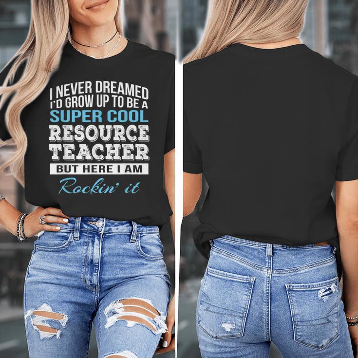 Resource Teacher Tshirt Men Women Women's T-Shirt, funny design Resource Teacher Tshirt Men Women Women's T-Shirt, funny design