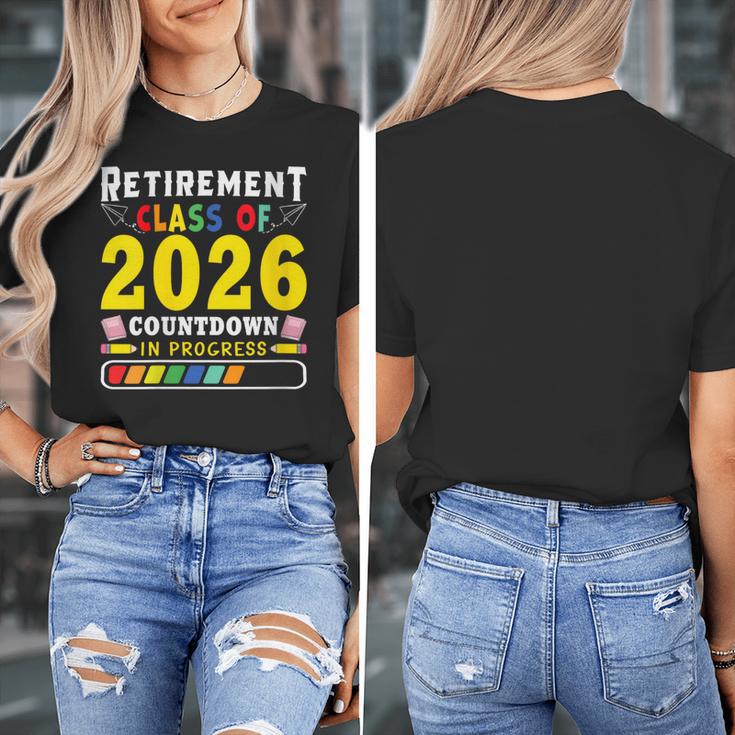 Retirement Primary Elementary Teacher 2026 Retiring Progress Women's T-Shirt, funny design Retirement Primary Elementary Teacher 2026 Retiring Progress Women's T-Shirt, funny design
