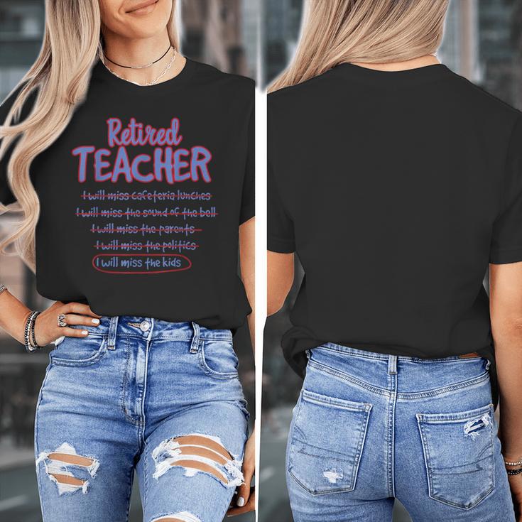 Retiring Teacher Tshirt For Retired Teachers For Men Women Women's T-Shirt, funny design Retiring Teacher Tshirt For Retired Teachers For Men Women Women's T-Shirt, funny design