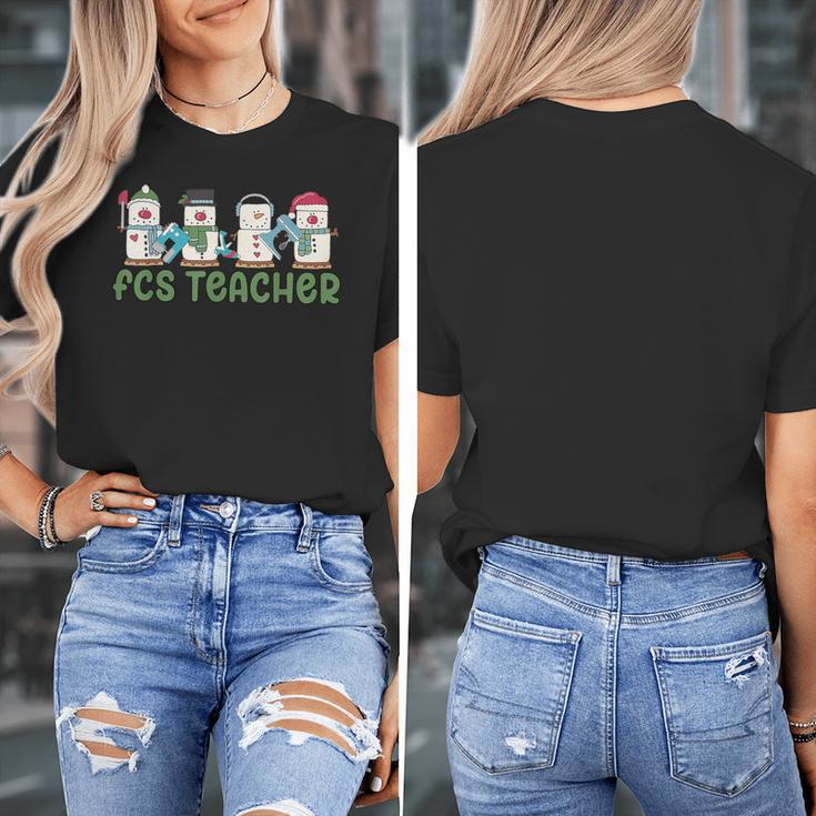 Retro Christmas Snowman FCS Teacher Family Consumer Science Women's T-Shirt, Science Teacher Gifts, funny design Retro Christmas Snowman FCS Teacher Family Consumer Science Women's T-Shirt, Science Teacher Gifts, funny design