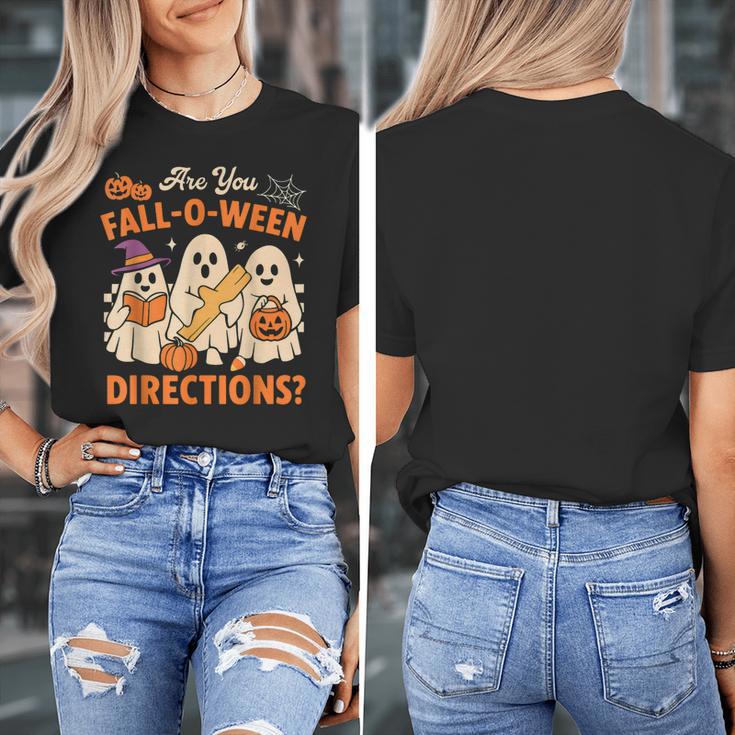 Retro Are You Fall O Ween Directions Ghost Teacher Spooky Women's T-Shirt, funny design Retro Are You Fall O Ween Directions Ghost Teacher Spooky Women's T-Shirt, funny design