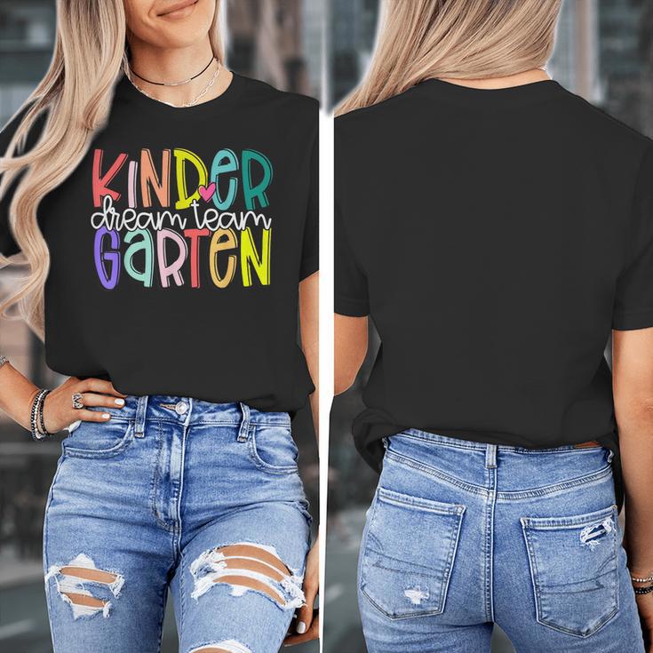 Retro Kindergarten Dream Team Back To School Teacher Kids Women's T-Shirt, funny design