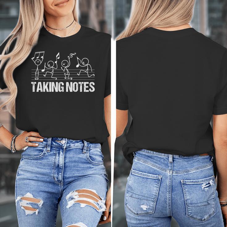 Retro Vintage Musical Taking Notes Teachers Music Love Women's T-Shirt, funny design Retro Vintage Musical Taking Notes Teachers Music Love Women's T-Shirt, funny design