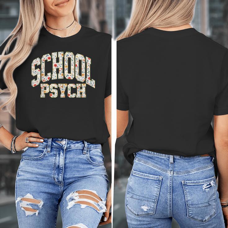 Retro Wildflower School Psych Teacher School Psychologist Women's T-Shirt, funny design Retro Wildflower School Psych Teacher School Psychologist Women's T-Shirt, funny design