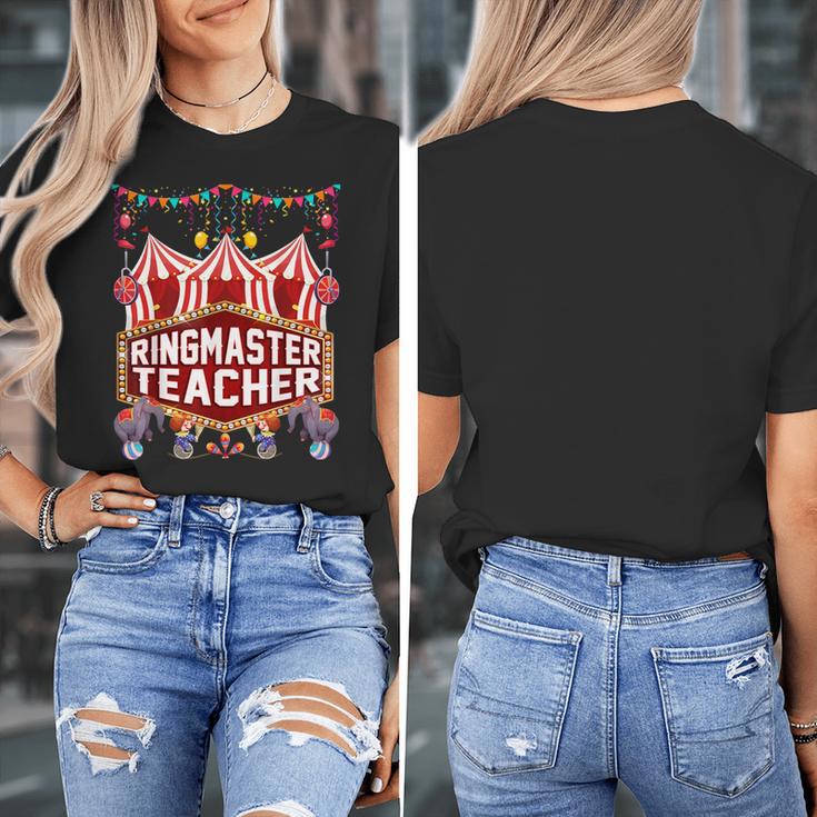 Ringmaster Teacher Costume – Carnival Birthday Style Women's T-Shirt, funny design Ringmaster Teacher Costume – Carnival Birthday Style Women's T-Shirt, funny design