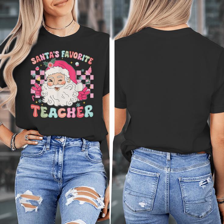 Santa Favorite Teacher Shirt Teacher Christmas Women's T-Shirt, funny design Santa Favorite Teacher Shirt Teacher Christmas Women's T-Shirt, funny design