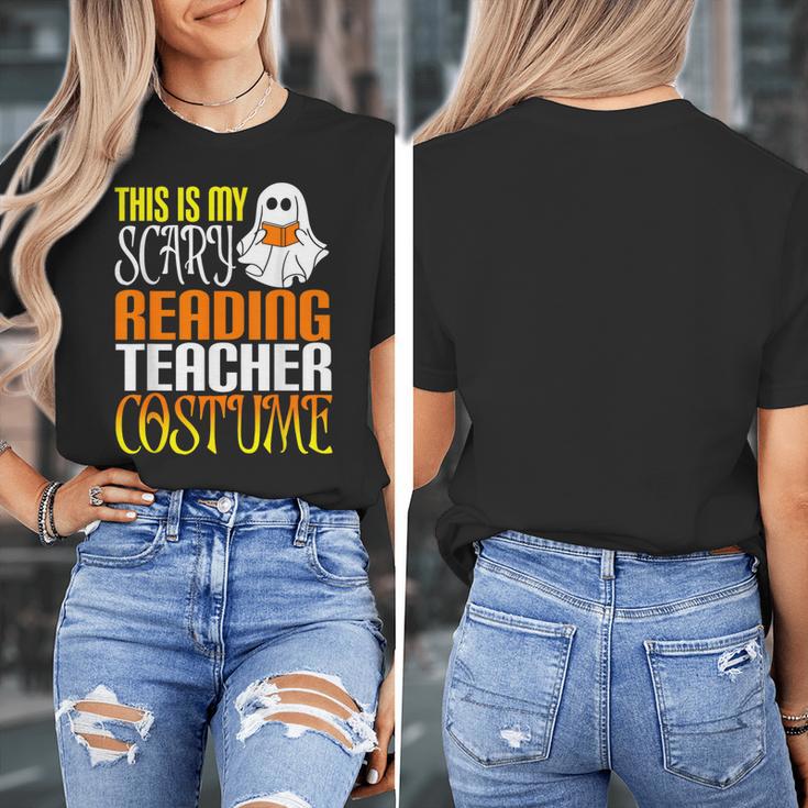 This Is My Scary Reading Teacher Costume Halloween School Women's T-Shirt, funny design This Is My Scary Reading Teacher Costume Halloween School Women's T-Shirt, funny design
