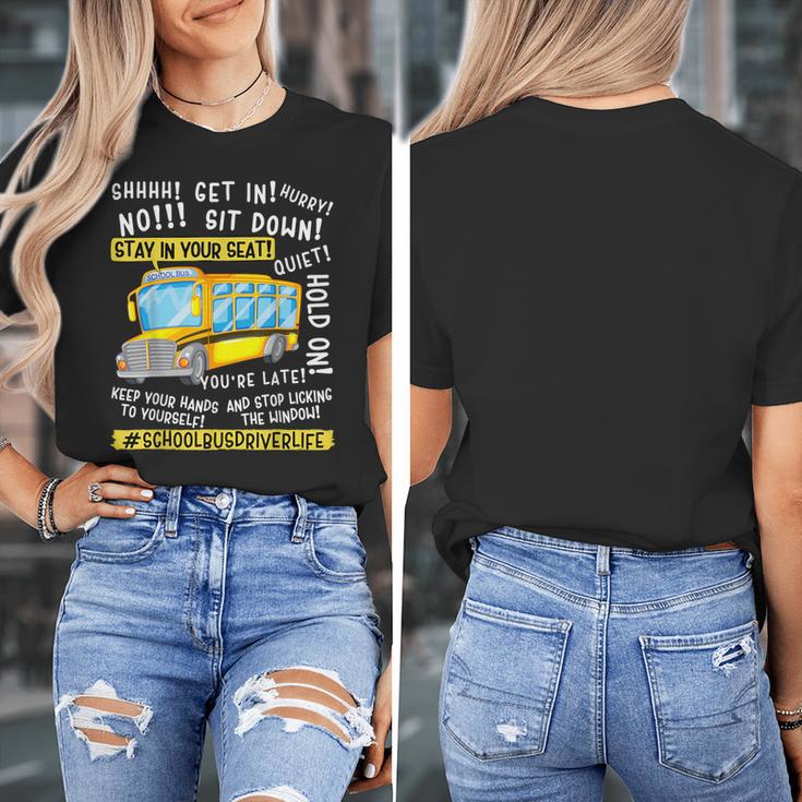 School Bus Driver Life Last Day Of School Teacher Kids Women's T-Shirt, funny design