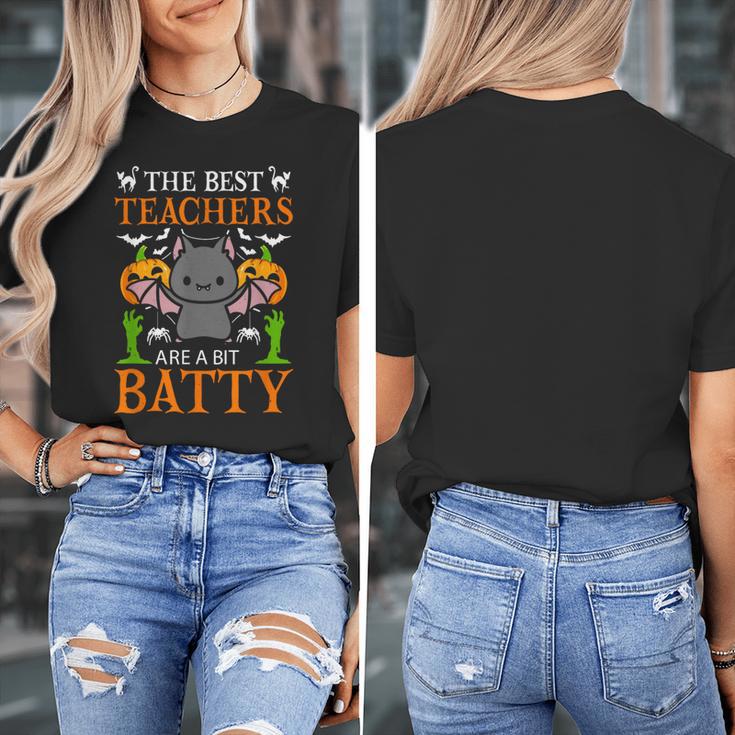 School Teacher A Bit Batty Teaching Bat Halloween Costume Women's T-Shirt, funny design School Teacher A Bit Batty Teaching Bat Halloween Costume Women's T-Shirt, funny design