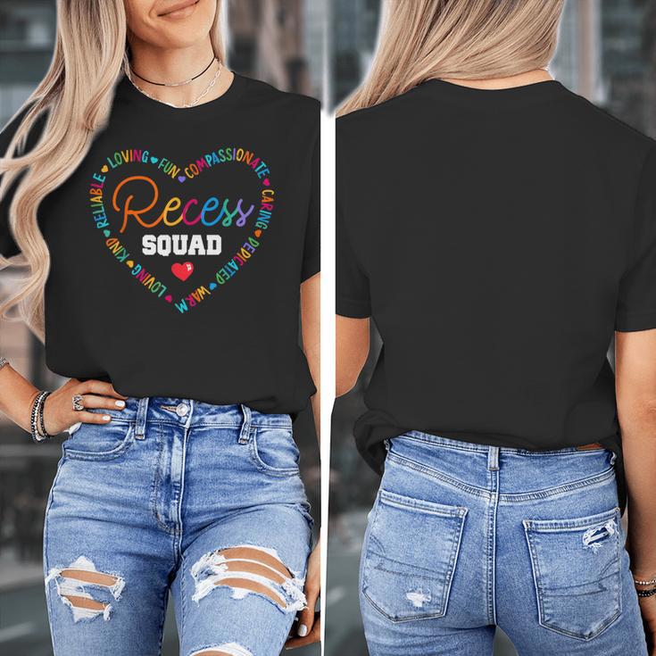 School For Teachers Students Monitor Recess Crew Team Women's T-Shirt, funny design