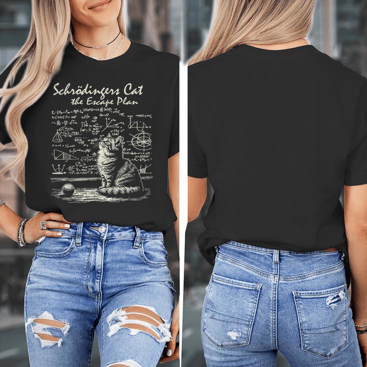 SchröDinger's Cat Escape Plan Science Teacher For Men Women Kids Women's T-Shirt, Science Teacher Gifts, funny design