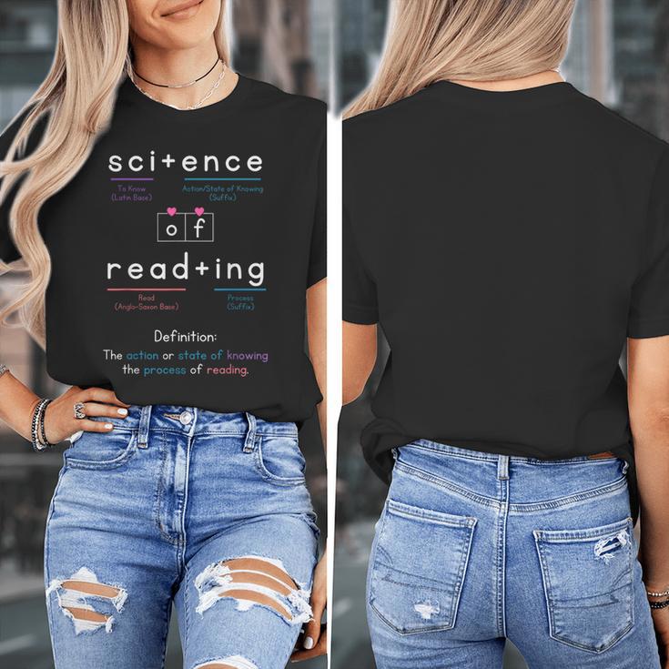 Science Of Reading Morphology Syllable Intervention Teacher Women's T-Shirt, Science Teacher Gifts, funny design Science Of Reading Morphology Syllable Intervention Teacher Women's T-Shirt, Science Teacher Gifts, funny design