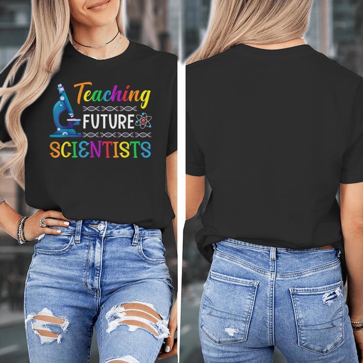 Science Teacher Teaching Future Scientists School Instructor Women's T-Shirt, Science Teacher Gifts, Future Teacher Gifts, funny design