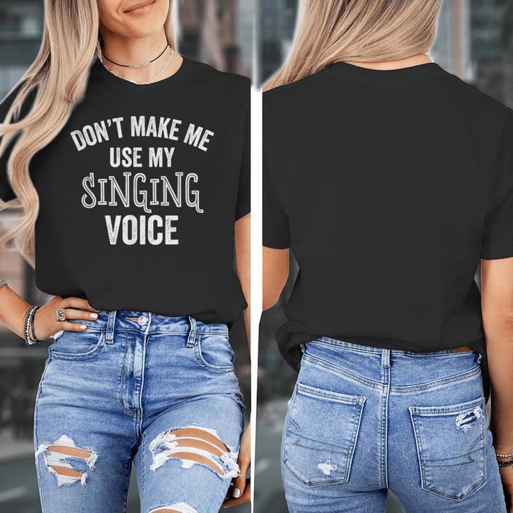 Singing Voice Singer Choir Chorus Music Teacher For Men Women Girls Kids Women's T-Shirt, funny design Singing Voice Singer Choir Chorus Music Teacher For Men Women Girls Kids Women's T-Shirt, funny design