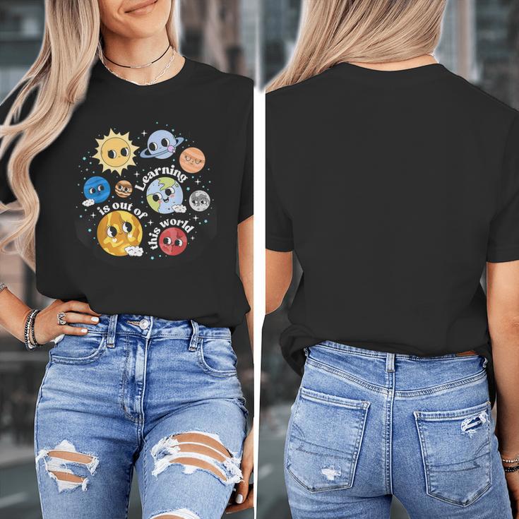 Solar System Learning Is Out Of This World Science Teacher Women's T-Shirt, Science Teacher Gifts, funny design Solar System Learning Is Out Of This World Science Teacher Women's T-Shirt, Science Teacher Gifts, funny design