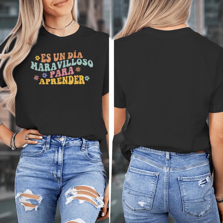 Spanish Teacher Dual Language Bilingual Teacher Cute Preppy Women's T-Shirt, funny design Spanish Teacher Dual Language Bilingual Teacher Cute Preppy Women's T-Shirt, funny design