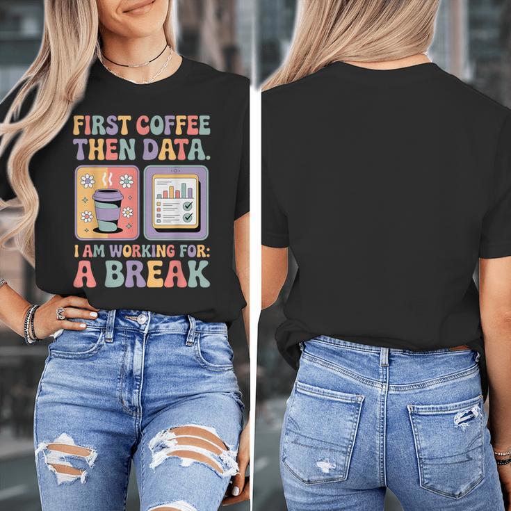 Special Education First Coffee Then Data Retro SPED Teacher Women's T-Shirt, funny design Special Education First Coffee Then Data Retro SPED Teacher Women's T-Shirt, funny design
