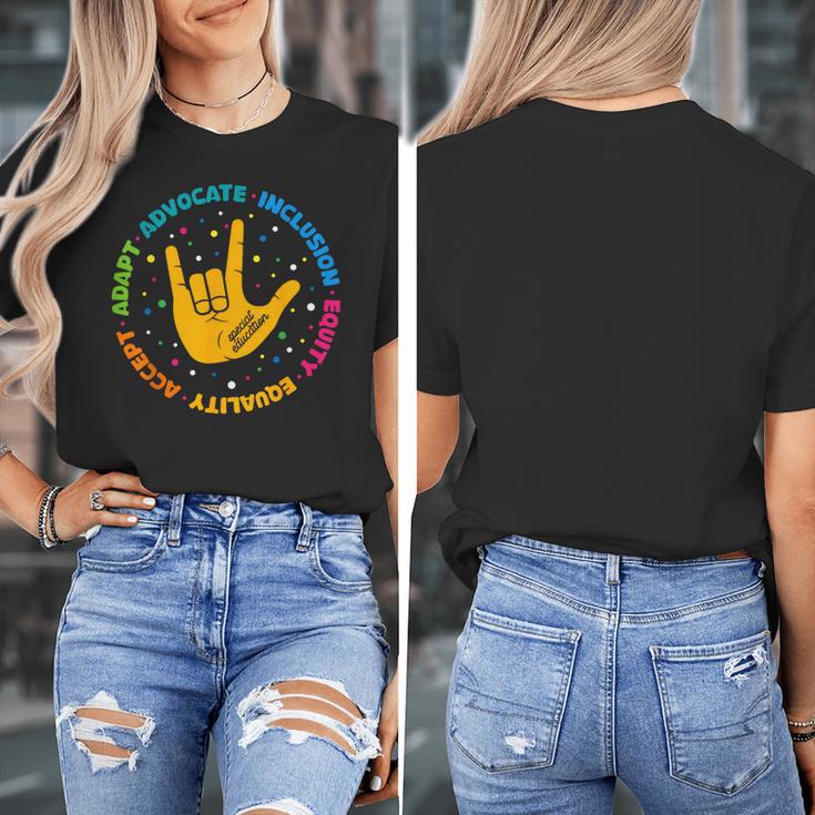 Special Education Teacher Inspirational SPED Teachers Autism Women's T-Shirt, funny design