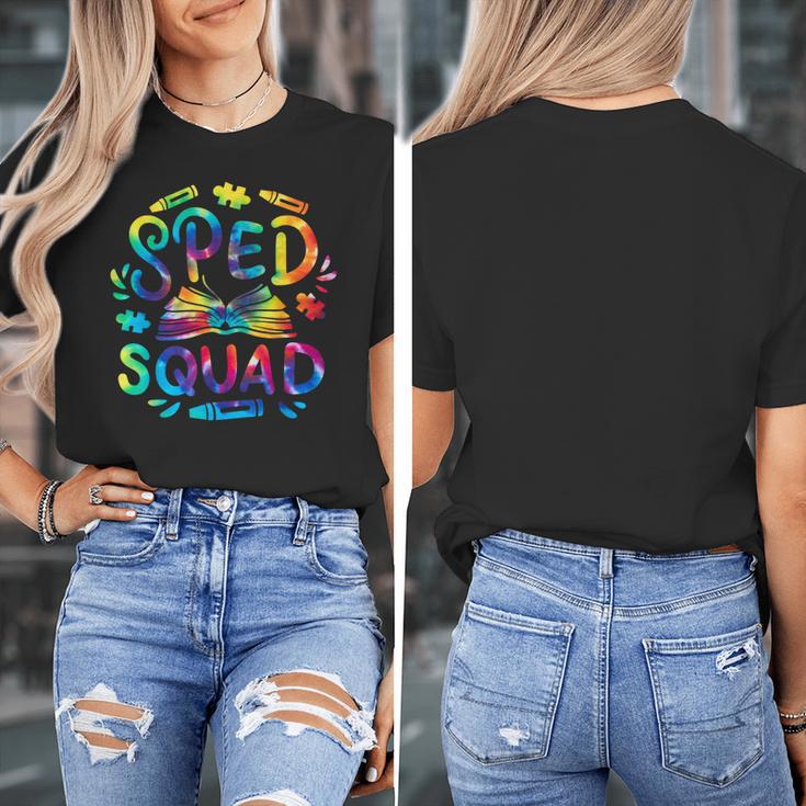 Special Education Teacher Sped Squad SPED Teacher Tie Dye Women's T-Shirt, funny design Special Education Teacher Sped Squad SPED Teacher Tie Dye Women's T-Shirt, funny design