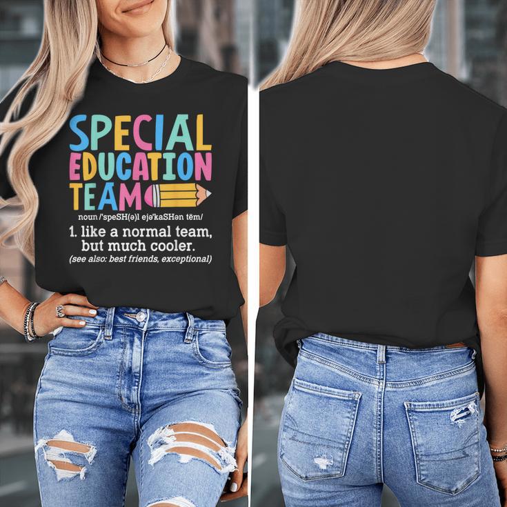 Special Education Team Definition Retro Ed Team Crew Teacher Women's T-Shirt, funny design Special Education Team Definition Retro Ed Team Crew Teacher Women's T-Shirt, funny design