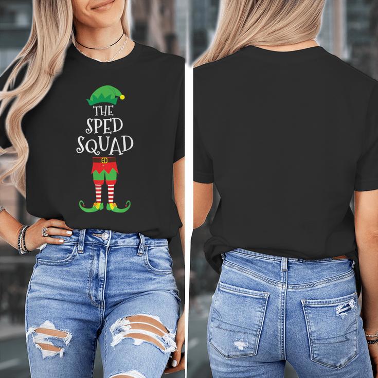 SPED Squad Elf Teacher Matching Christmas Party Pajama Women's T-Shirt, funny design SPED Squad Elf Teacher Matching Christmas Party Pajama Women's T-Shirt, funny design