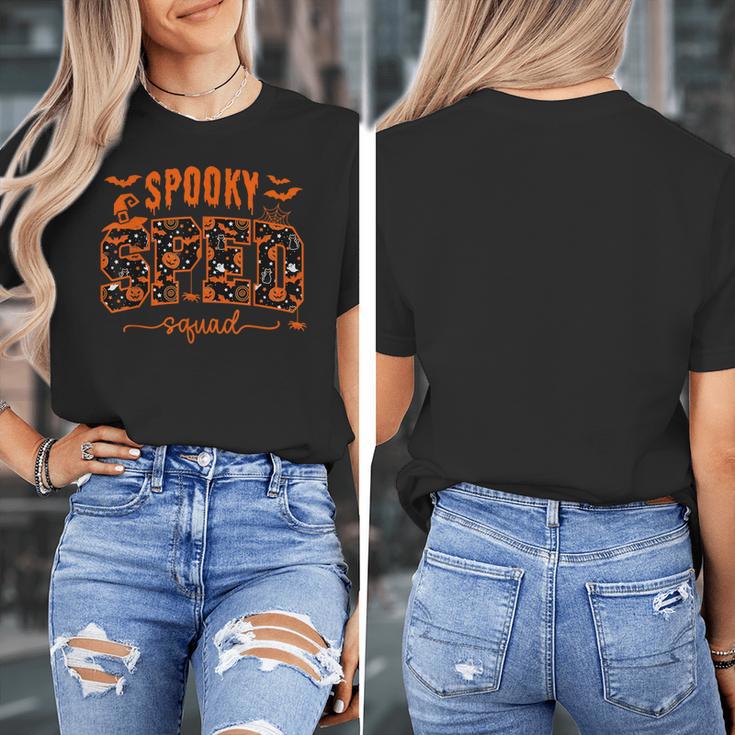 Sped Squad Team Special Education Teacher Halloween Women's T-Shirt, funny design