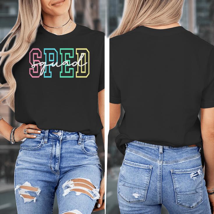 SPED Squad Team SPED Teacher Special Education Teacher Women's T-Shirt, funny design SPED Squad Team SPED Teacher Special Education Teacher Women's T-Shirt, funny design