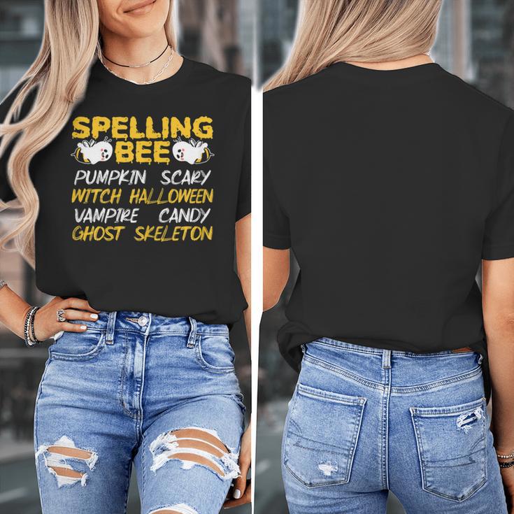 Spelling Bee Costume For a Halloween Teacher Pun Women Women's T-Shirt, funny design