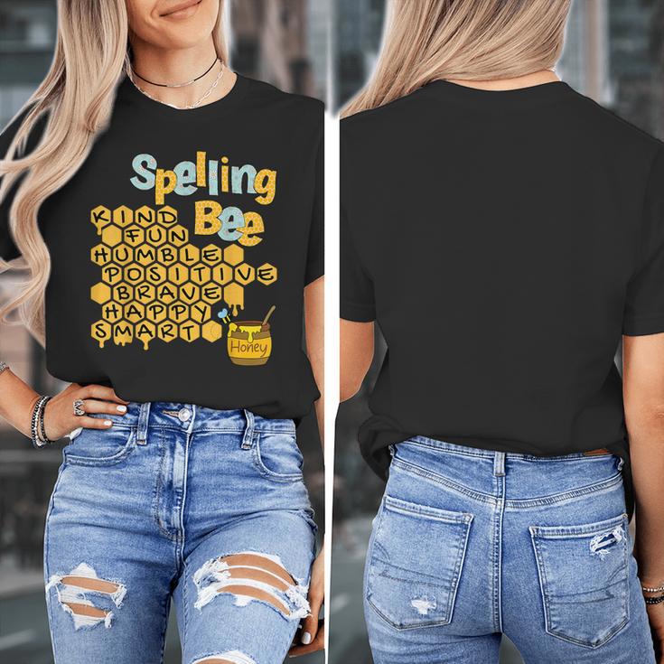 Spelling Bee Kind Positive Kindness Women Teacher Women's T-Shirt, funny design Spelling Bee Kind Positive Kindness Women Teacher Women's T-Shirt, funny design