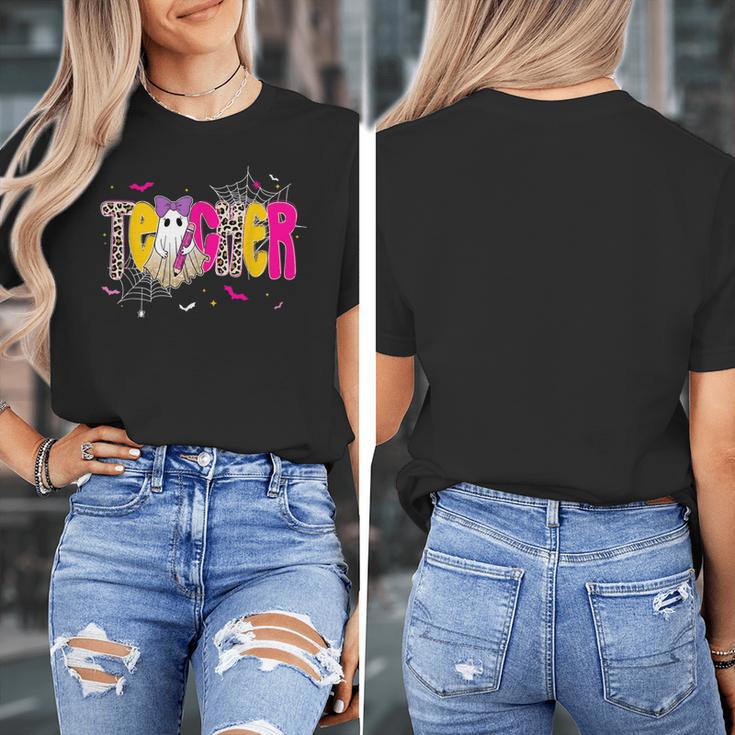 Spooky Halloween Teacher Para Counselor SPED Preppy Boo Kids Women's T-Shirt, funny design Spooky Halloween Teacher Para Counselor SPED Preppy Boo Kids Women's T-Shirt, funny design
