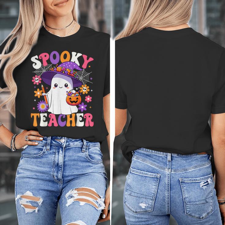 Spooky Teacher Halloween Cute Halloween Teacher Ghost Women's T-Shirt, funny design Spooky Teacher Halloween Cute Halloween Teacher Ghost Women's T-Shirt, funny design