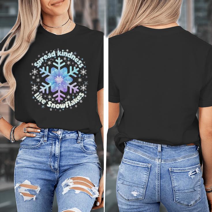 Spread Kindness Like Snowflakes Christmas Teacher Unity Day Women's T-Shirt, funny design Spread Kindness Like Snowflakes Christmas Teacher Unity Day Women's T-Shirt, funny design