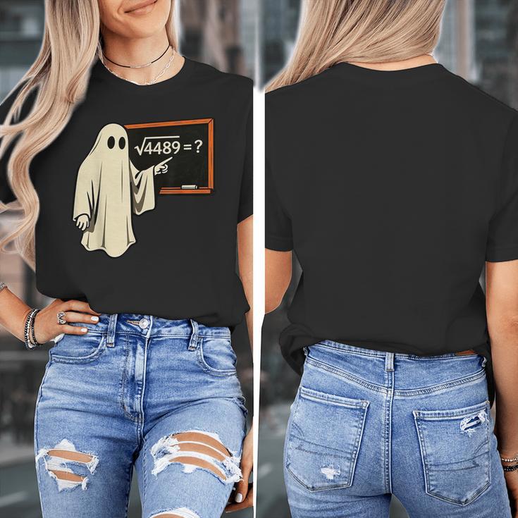Square Root 67 Ghost Math Teacher 4489 Meme Halloween Women's T-Shirt, funny design Square Root 67 Ghost Math Teacher 4489 Meme Halloween Women's T-Shirt, funny design