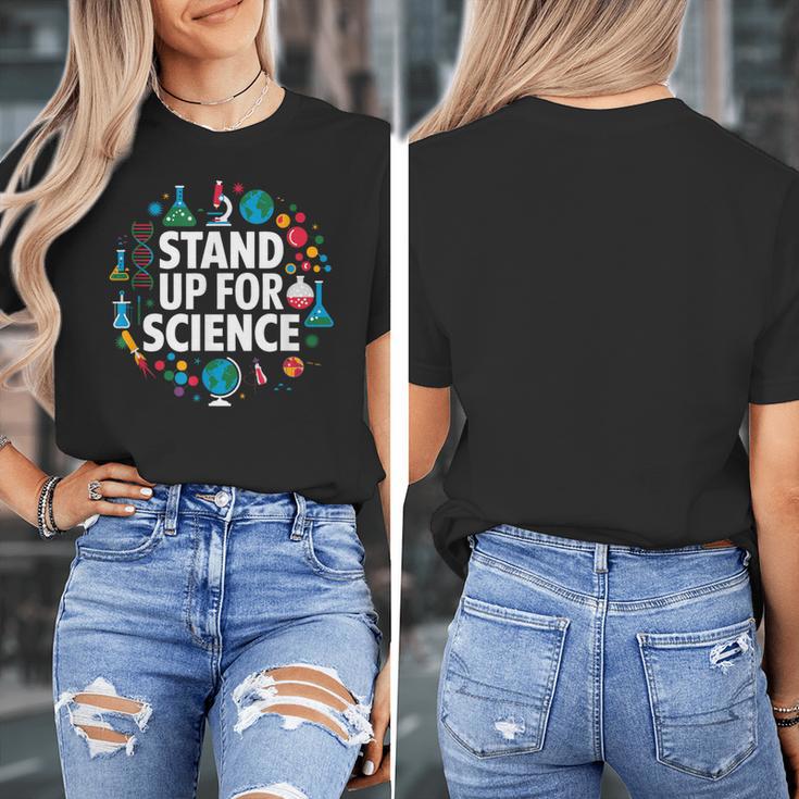 Stand Up For Science STEM Advocacy Pro Scientific Teacher Women's T-Shirt, Science Teacher Gifts, funny design Stand Up For Science STEM Advocacy Pro Scientific Teacher Women's T-Shirt, Science Teacher Gifts, funny design