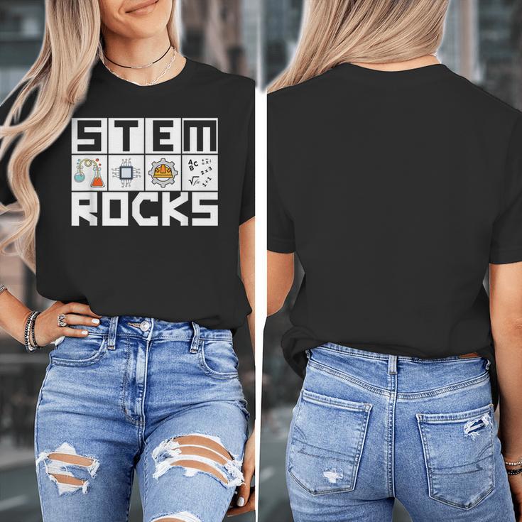 STEM Rocks Science Technology Engineering Math STEM Teacher Women's T-Shirt, Science Teacher Gifts, funny design STEM Rocks Science Technology Engineering Math STEM Teacher Women's T-Shirt, Science Teacher Gifts, funny design