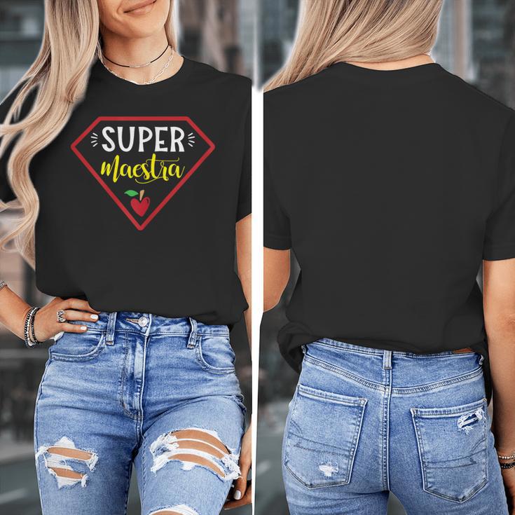 Super Heroe Maestra Espanol Spanish Super Teacher Women's T-Shirt, Super Teacher Gifts, funny design Super Heroe Maestra Espanol Spanish Super Teacher Women's T-Shirt, Super Teacher Gifts, funny design