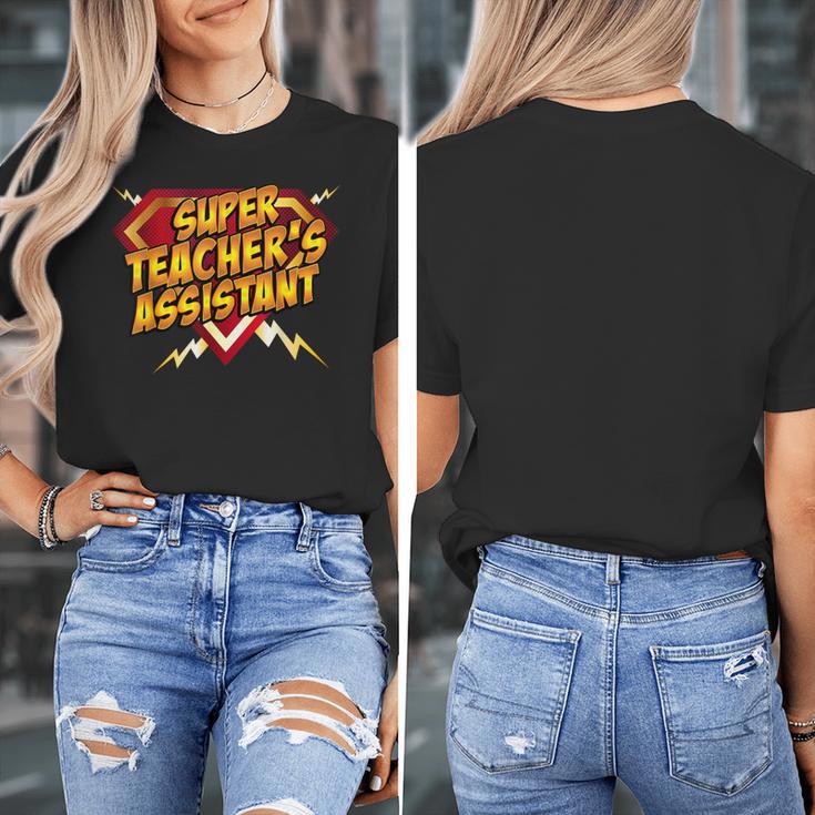 Super Teacher's Assistant Educational Superhero Women's T-Shirt, funny design Super Teacher's Assistant Educational Superhero Women's T-Shirt, funny design